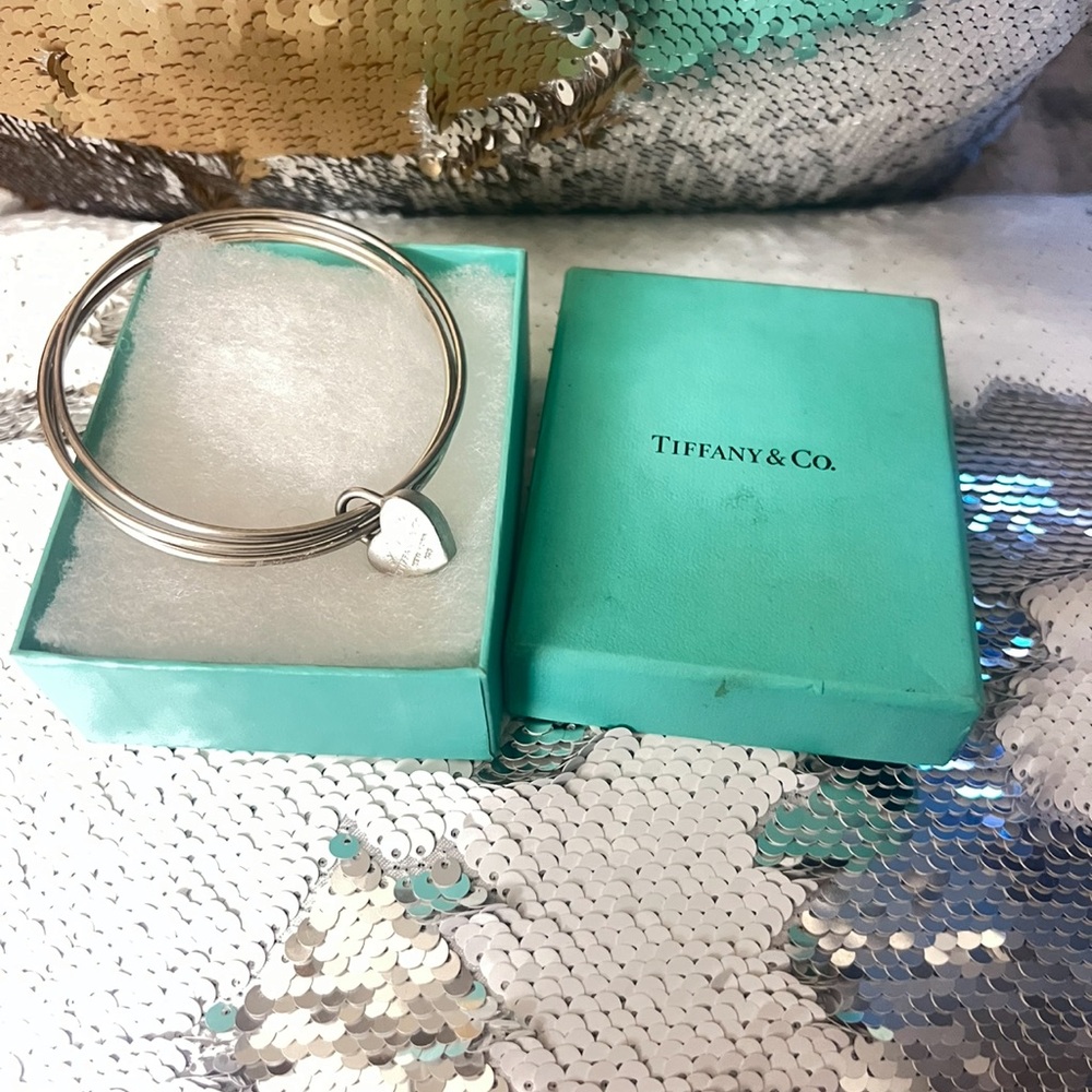 Tiffany & Co. Silver Heart Charm Bracelet